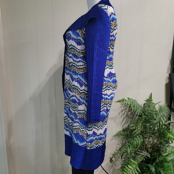 Jerry T Aztec Print Cardigan Women's Sz XL Lightwe - Picture 3 of 10